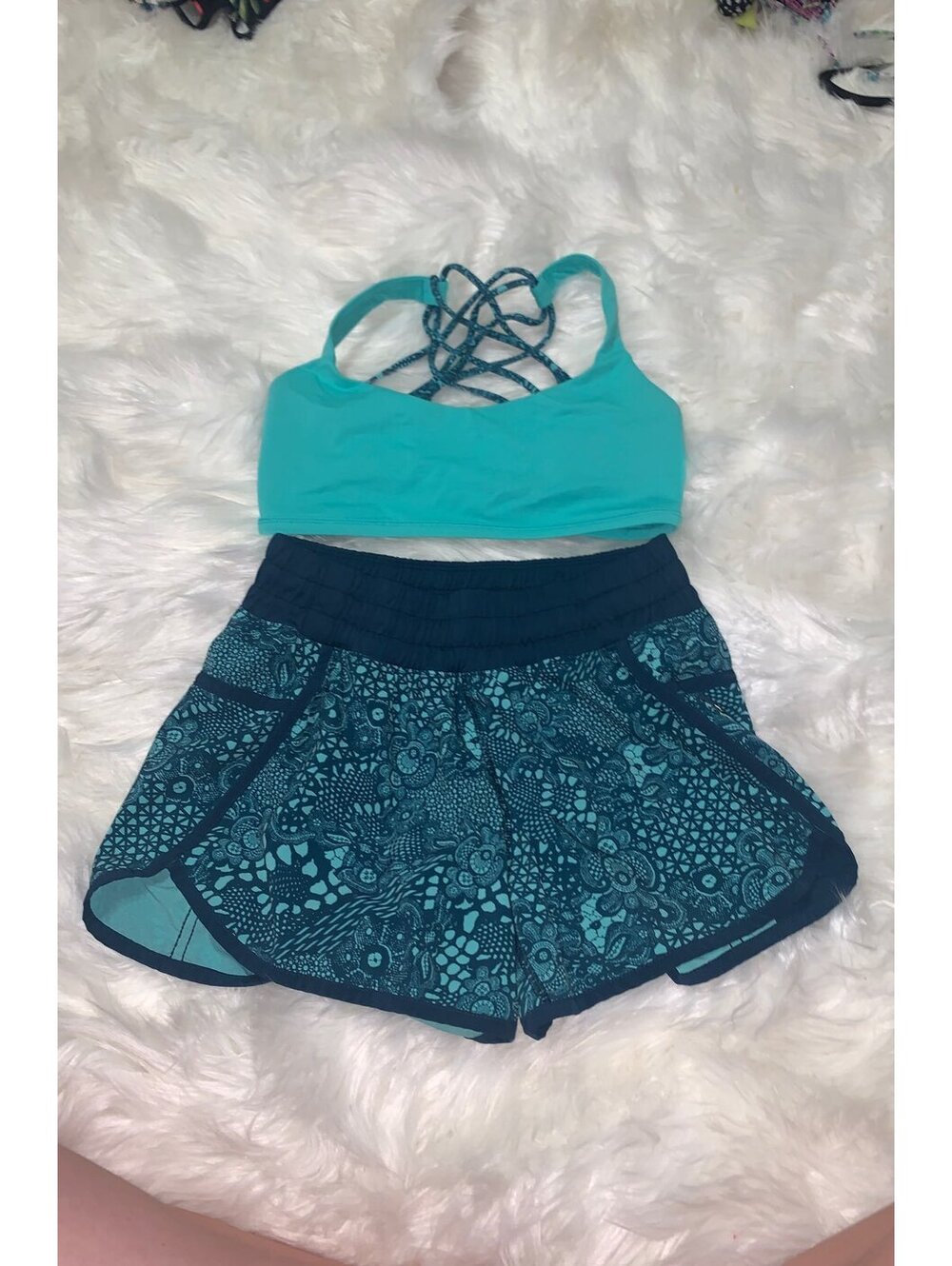 Lululemon Shorts & Bra